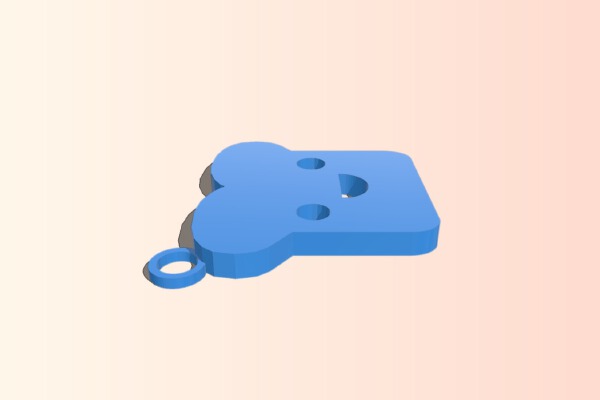 Cute And Happy Little Toast (Keychain) | 3d print model
