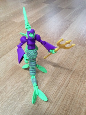 Tinkerplay Mermaid for dual material printing | 3d print model