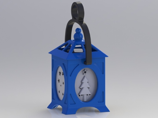 LED Holiday Litho-Lantern | 3d print model