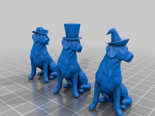 Dogs in Hats | 3d print model