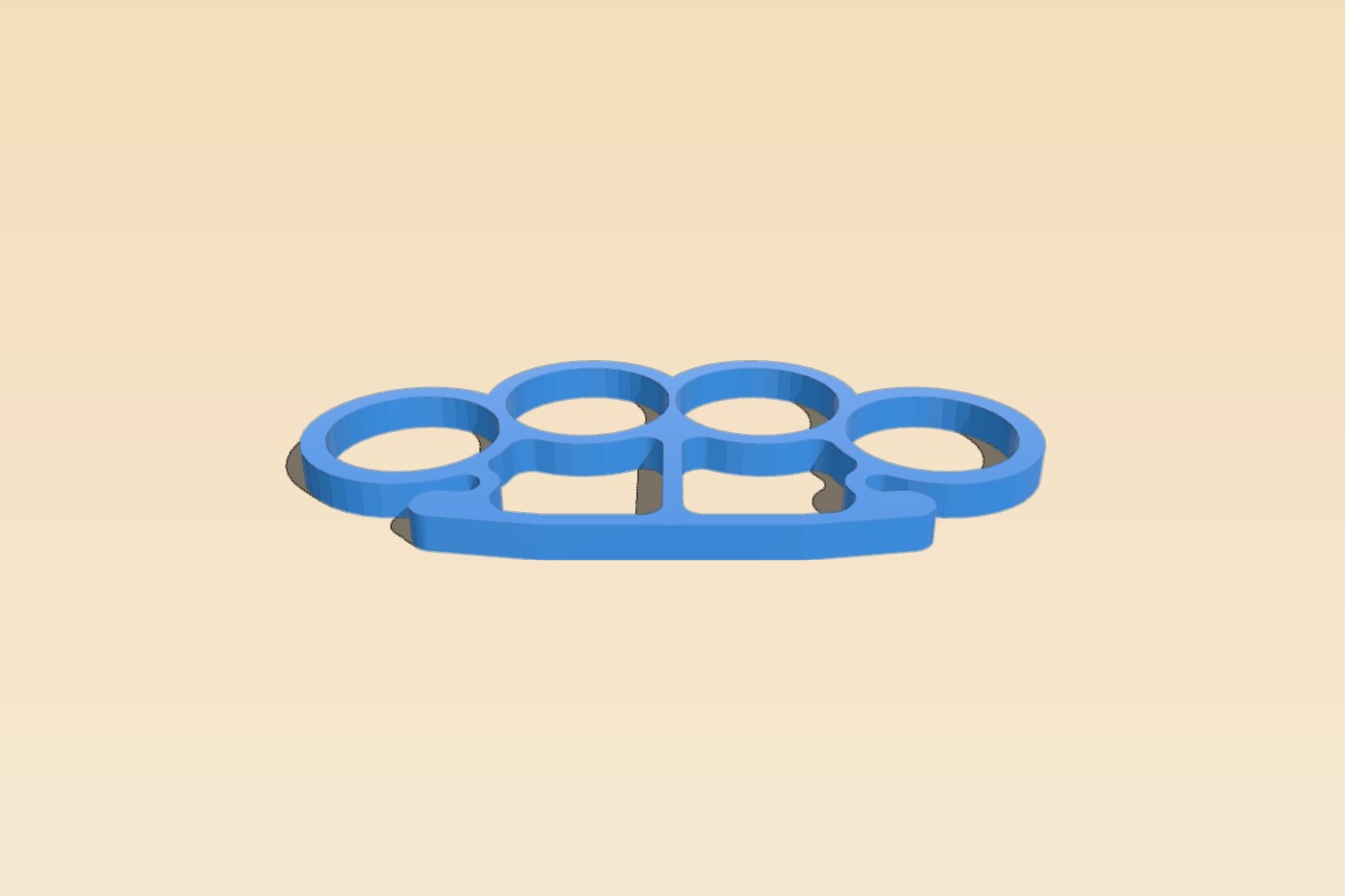 Plastic knuckles with some weight.