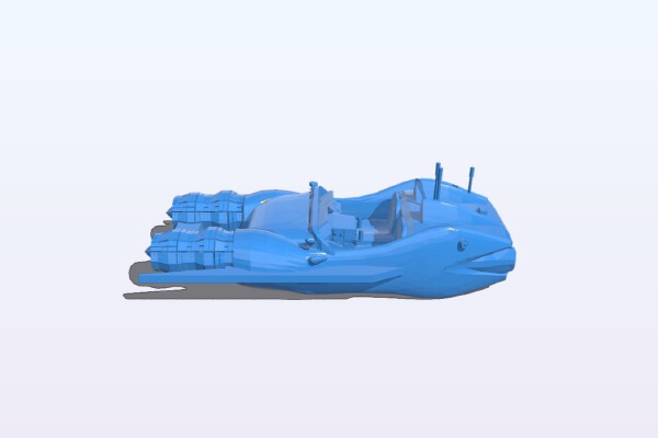 XJ-6 Airspeeder (legion scale) | 3d print model