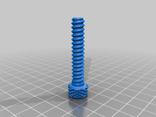 Knurled Screws for Mobile Phone Tripod | 3d print model