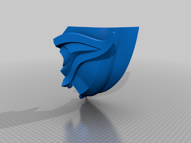 Green Goblin Mask - Ender 3 cut