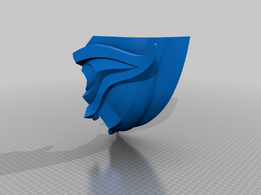 Green Goblin Mask - Ender 3 cut | 3d print model