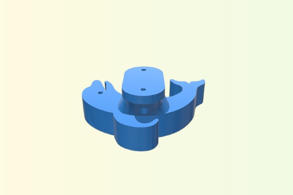 Toallero Delfin _ Dolphin hook towel | 3d print model