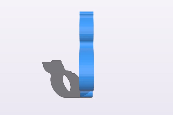 Intex K2 Inflatable Kayak Paddle Clip | 3d print model