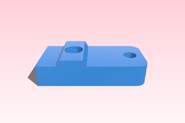 Simple z end stop for Prusa i3v from MakerFarm | 3d print model
