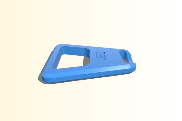 LEO Bottle Opener with 2 lines of text | 3d print model