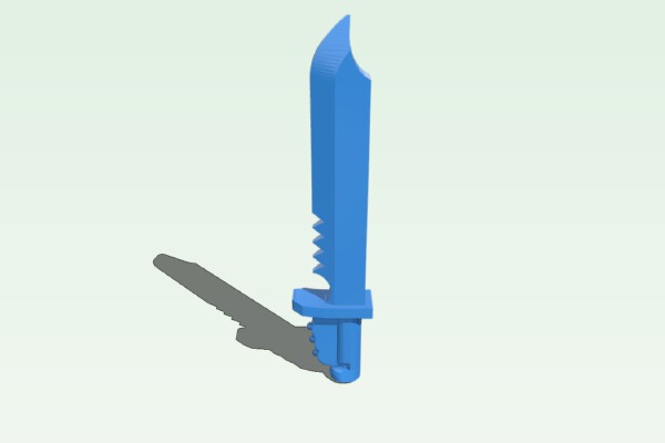 Scottish Space Border Raider Stabber | 3d print model