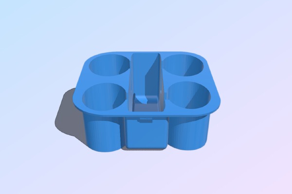 06 silverado 4 cup holder | 3d print model