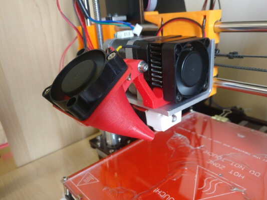 Cooling Fan Duct for CTC Printer (MK8 Extruder) | 3d print model