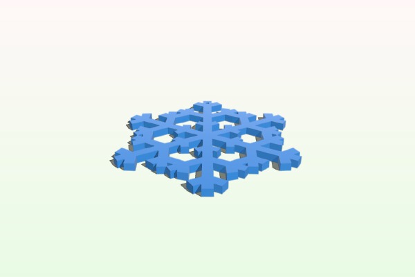 Snow Flake 013 | 3d print model
