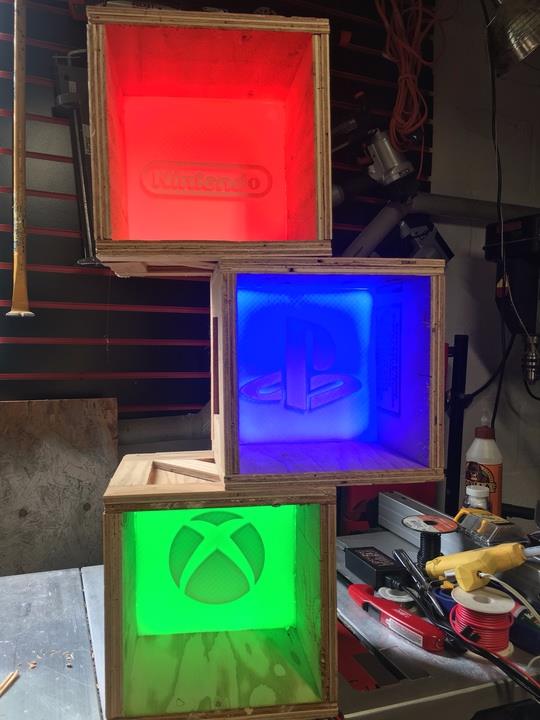 Game Console panels for box cover_insert