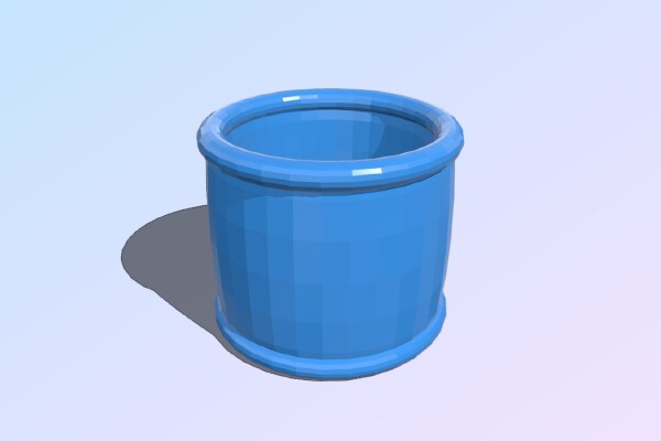 Cylindrical napkin ring | 3d print model