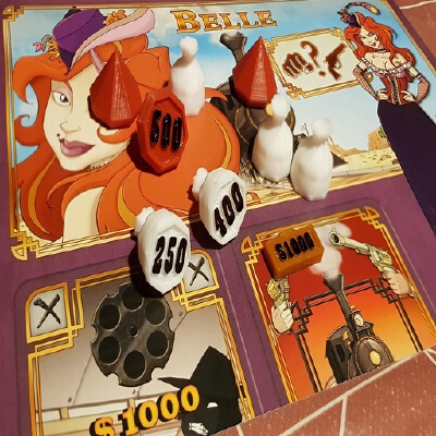 Colt Express Tokens - Remix | 3d print model