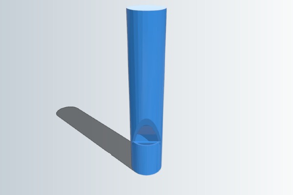 Tube Whistle_That Actually Makes Sound (Noise)! :D | 3d print model