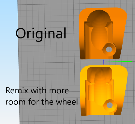 Onewheel safety wheels (fangs) compatibility remix | 3d print model
