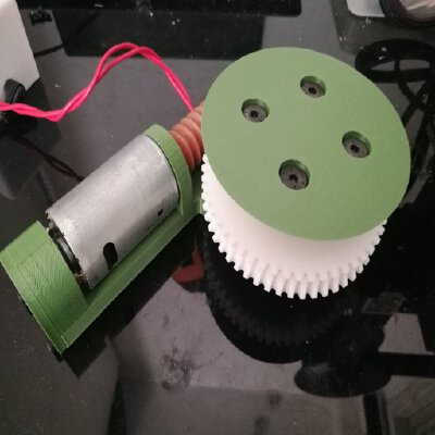 motorized worm gear 1:54 ratio | 3d print model