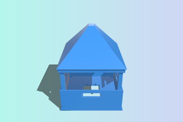 Wooden guard or Observation Tower | 3d print model
