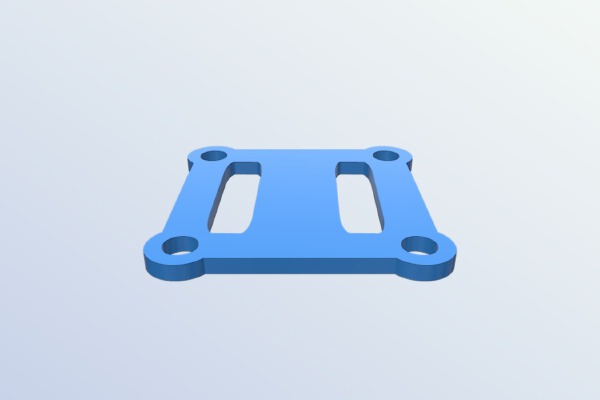 20mm x 20mm FC mount and protector | 3d print model