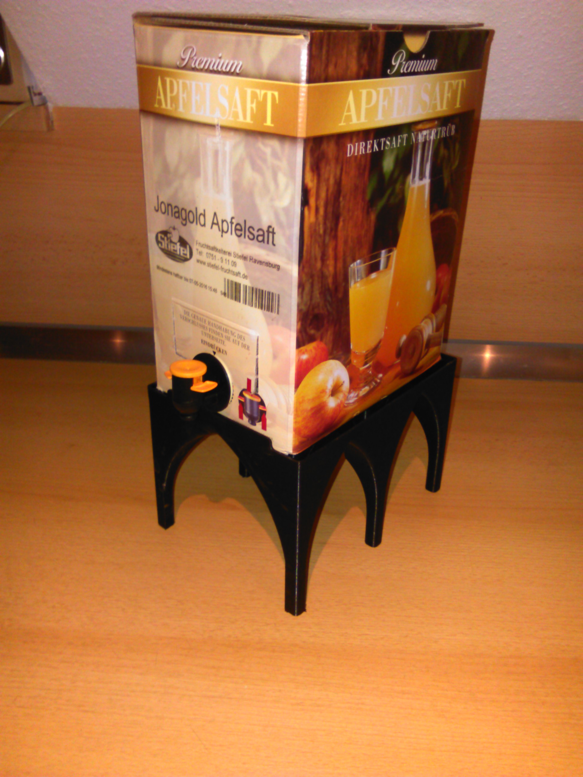 distance for bag in box Apple juice