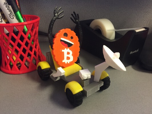 Bitcoin Moon Buggy Desk Toy | 3d print model