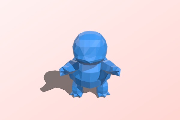High-Poly Squirtle | 3d print model