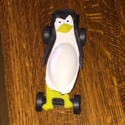 Pinewood Derby Car Penguin Design | 3d print model