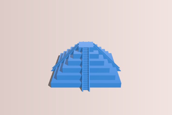 Aztec pyramid | 3d print model