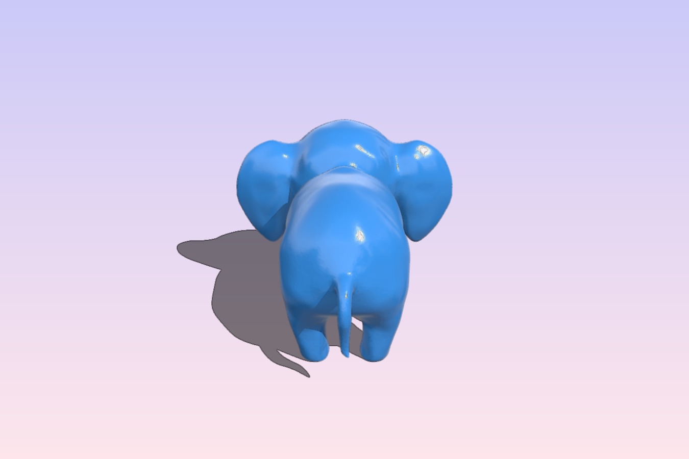 Elephant with pacifier