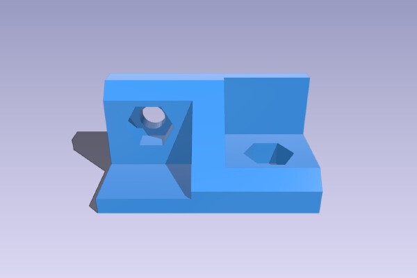 simple90degrees-corner-mount 3d-plexi-printer | 3d print model