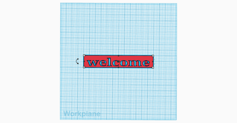 Welcome Sign | 3d print model
