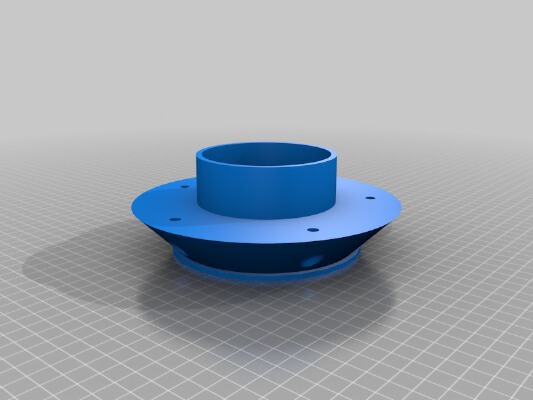 Cyclone Dust Seperator brim | 3d print model