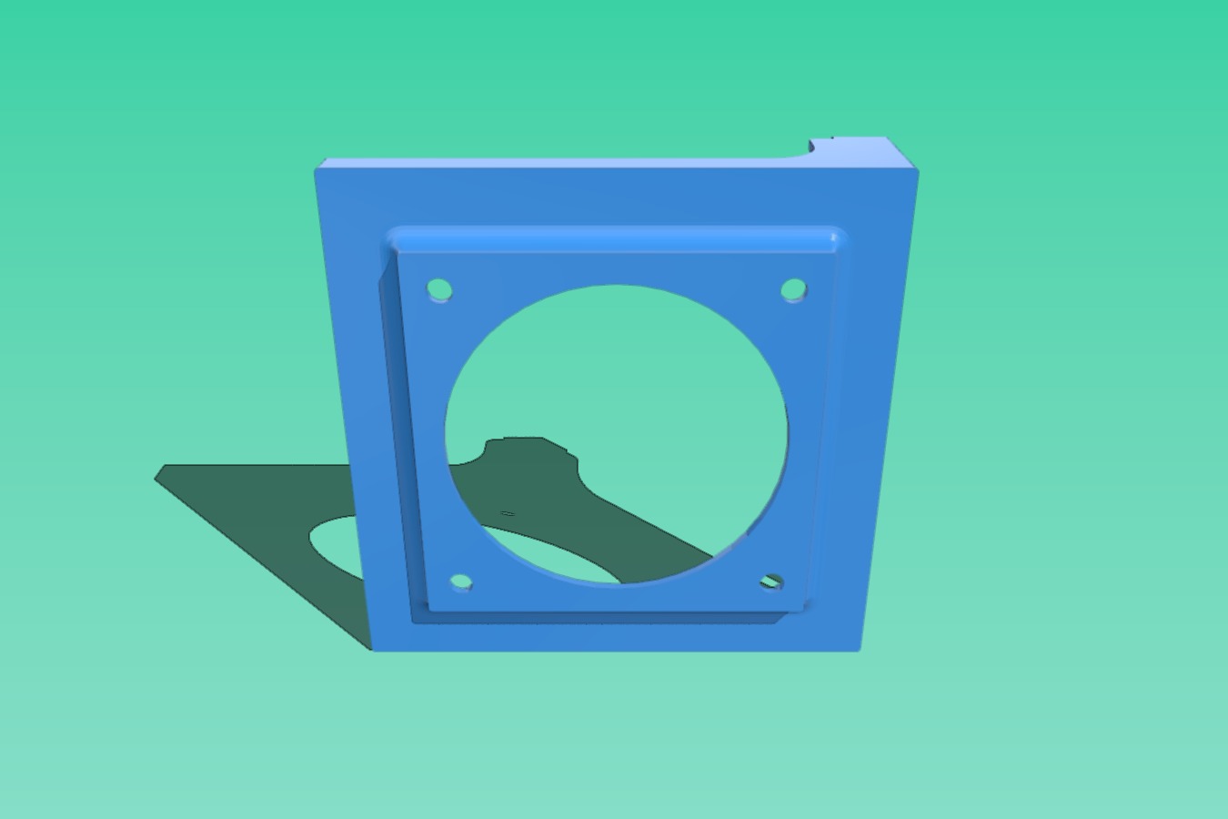 Hepa filter holder for 80mm fan Zortrax M200