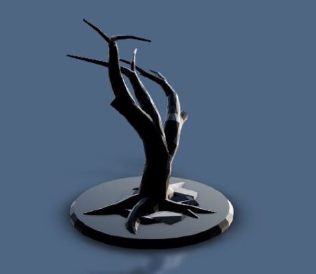 Procedural Miniature Dead Tree - All Random | 3d print model