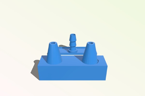 Water Jets with 3_8 barb connector | 3d print model