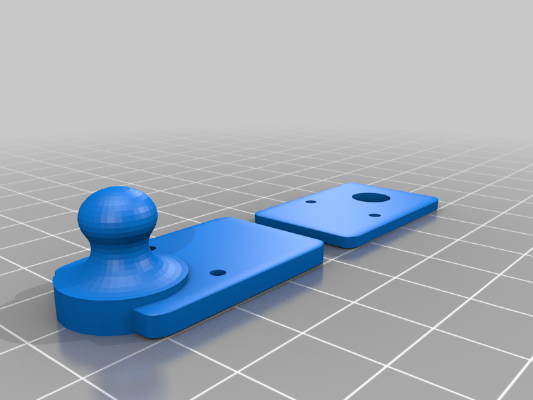 Lack Table Enclosure Magnetic Door latch | 3d print model