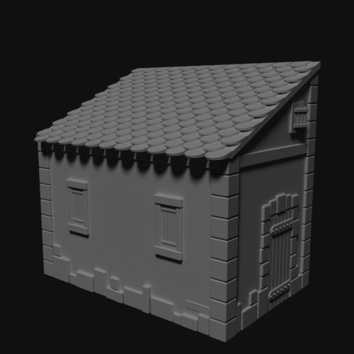 Normandy shed scaled for 15mm tabletop