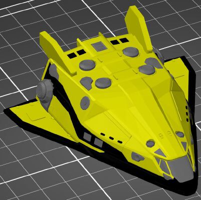 Hauler Multi Colour_Material (Elite Dangerous) | 3d print model