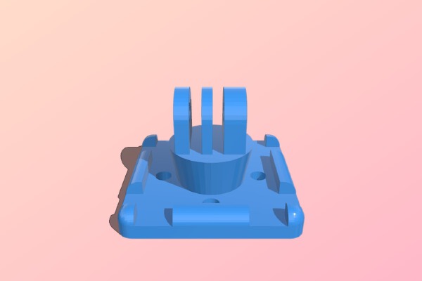GoPro tripod_ string fixing_ screwing base | 3d print model