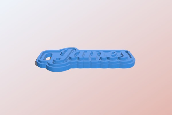 Key Chain - James | 3d print model