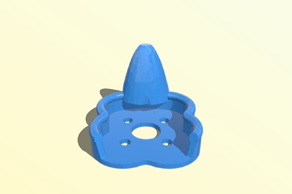 Motor Softmount with Fang for Armattan Gecko | 3d print model