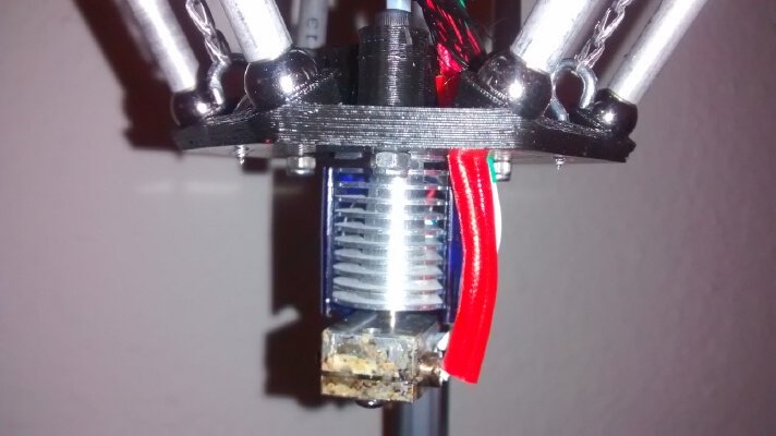 Andycart _ Maso effector for Cherry Pi III 10mm ball bearing for E3D V6 Hotend | 3d print model