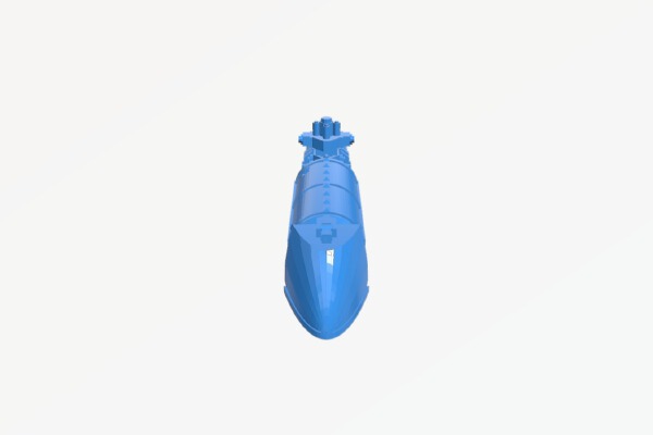 BFG Gothic Gas Freighter Cargo Ship | 3d print model