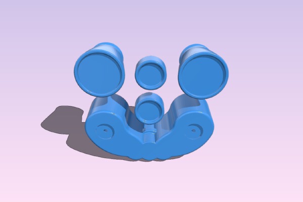 Binoculars with secret hiding | 3d print model