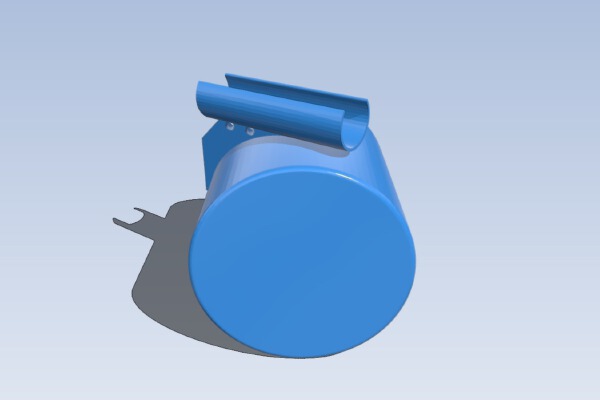 Water Bottle Holder For Push Lawnmower | 3d print model