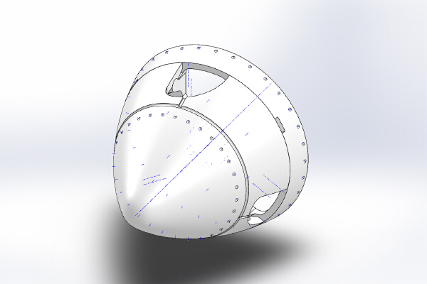 60mm Spinner for Hobby King P-38 with snap fit | 3d print model