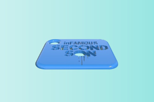 Key Chain InFamous Second Son | 3d print model