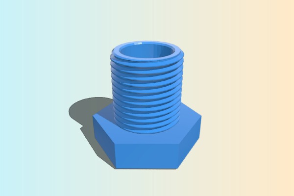 Bolt and Nut as Pen Cup | 3d print model